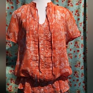 Orange butterfly tank